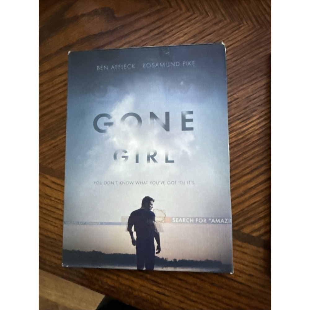 Gone Girl DVD 2014 Ben Affleck, Rosamund Pike Gillian Flynn Book Inspired